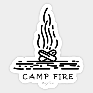 Campfire Sticker